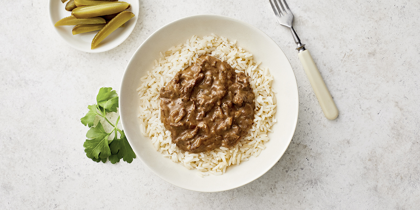 Pippurihärkäpata riisillä