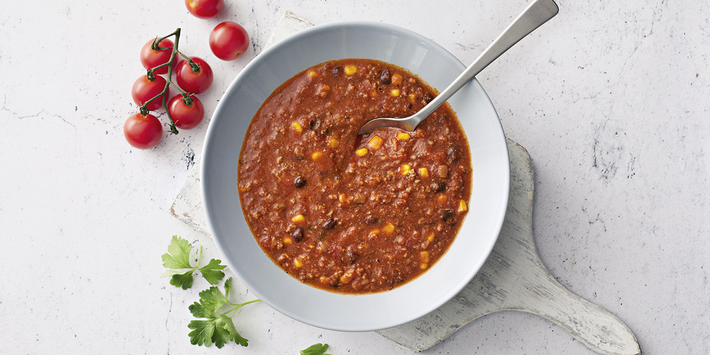 Tomaatti-jauhelihakeitto